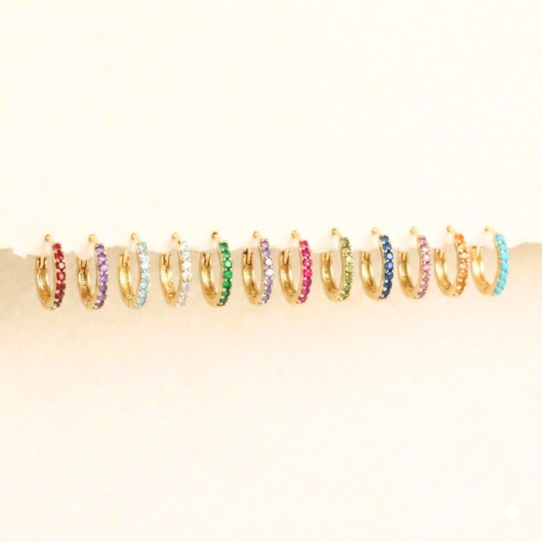 Birthstone Huggies