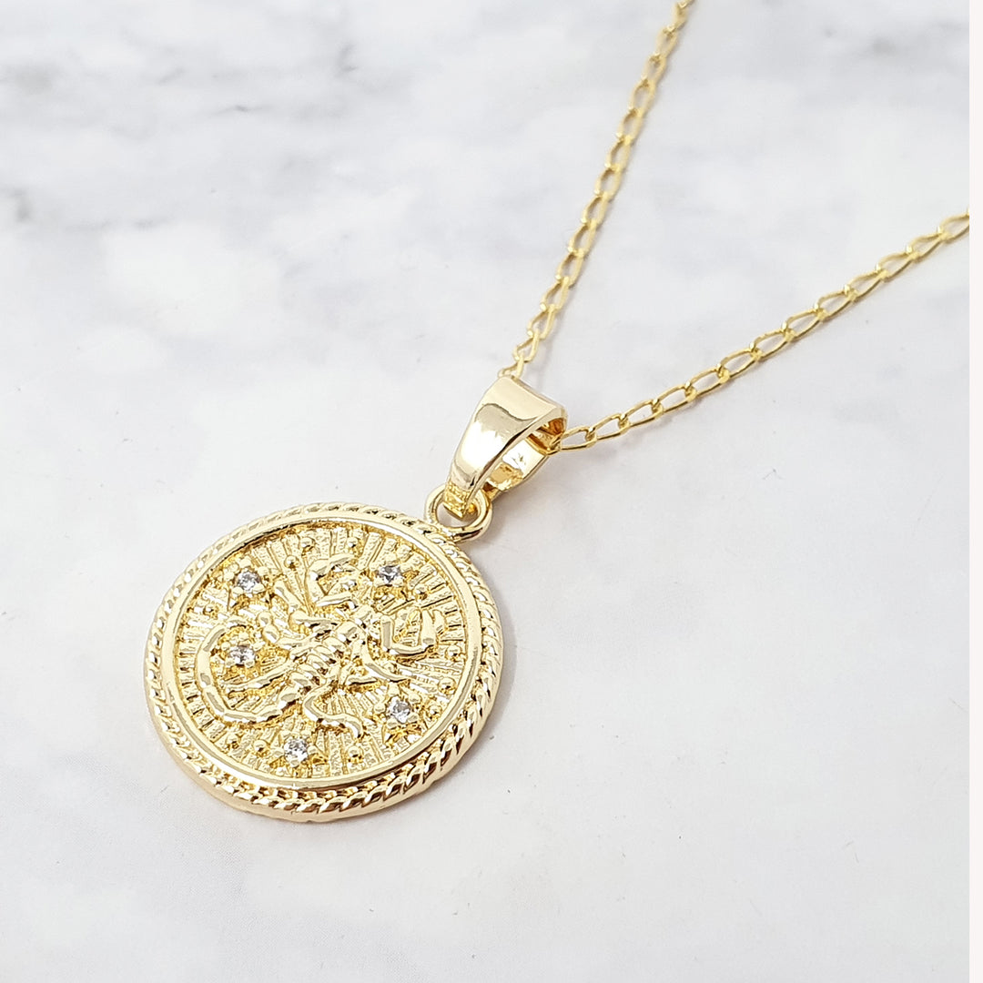 Zodiac jewellery: Scorpio zodiac pendant necklace