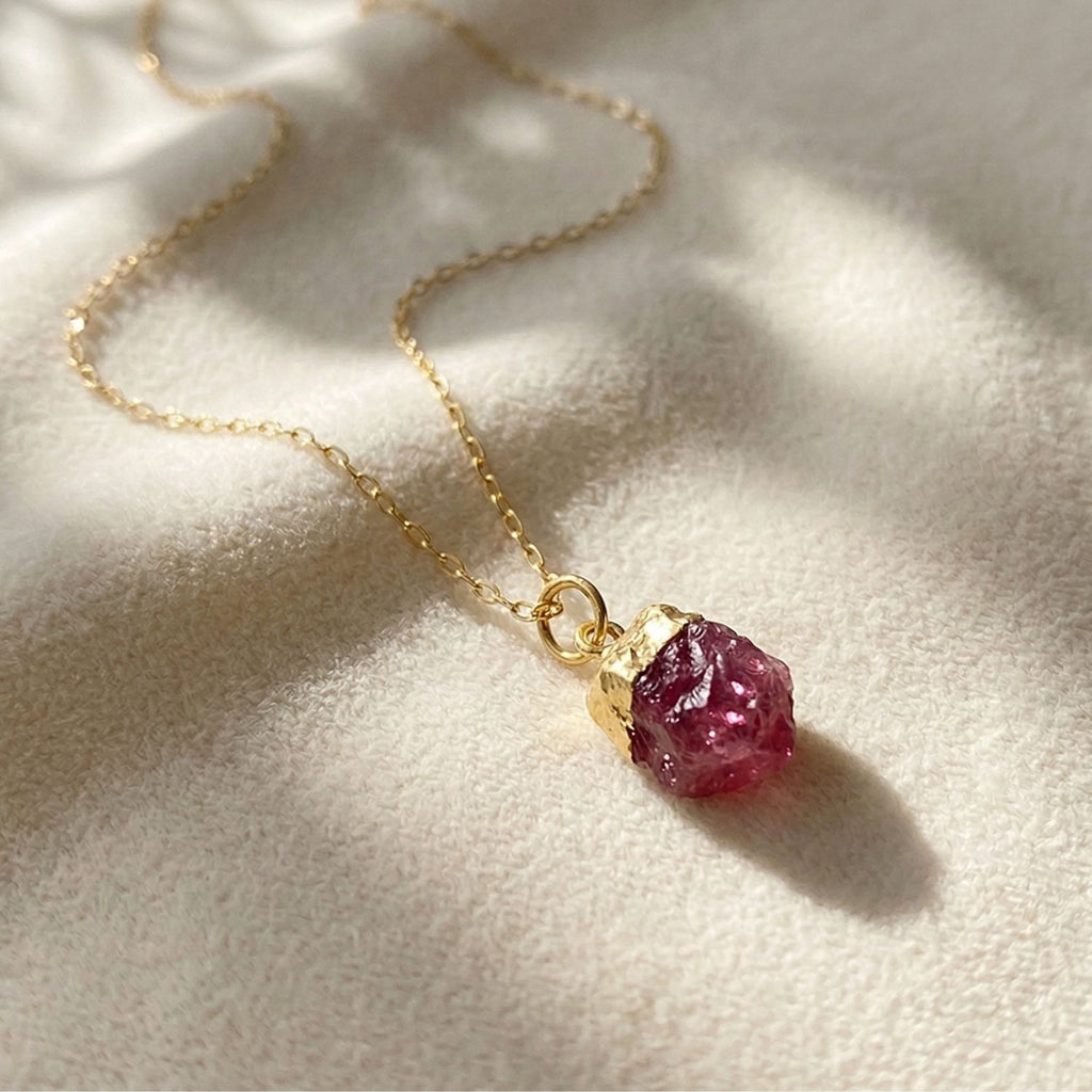 Raw Plated Charm Necklace