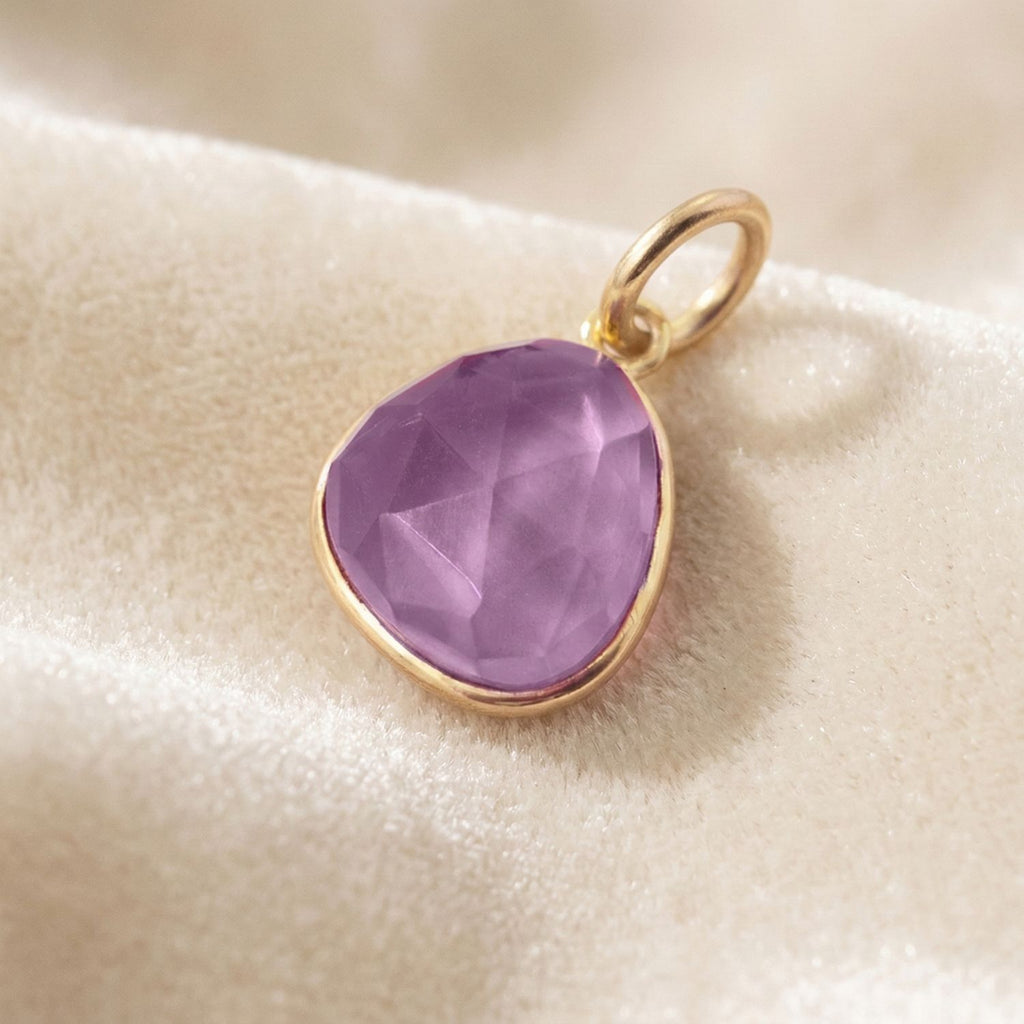 18ct Plated Bezel Pendant