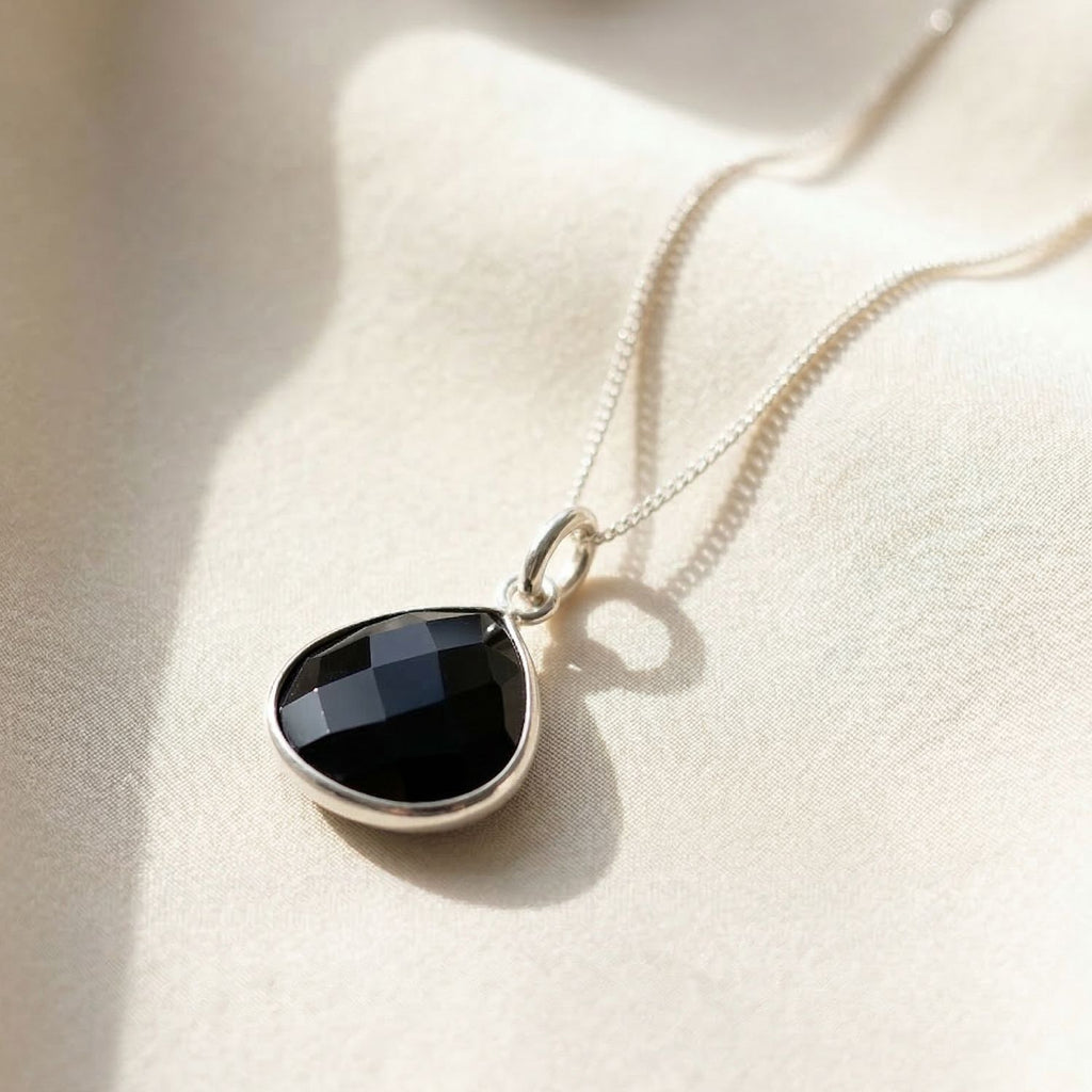 Sterling Silver Gemstone Pendant Necklace