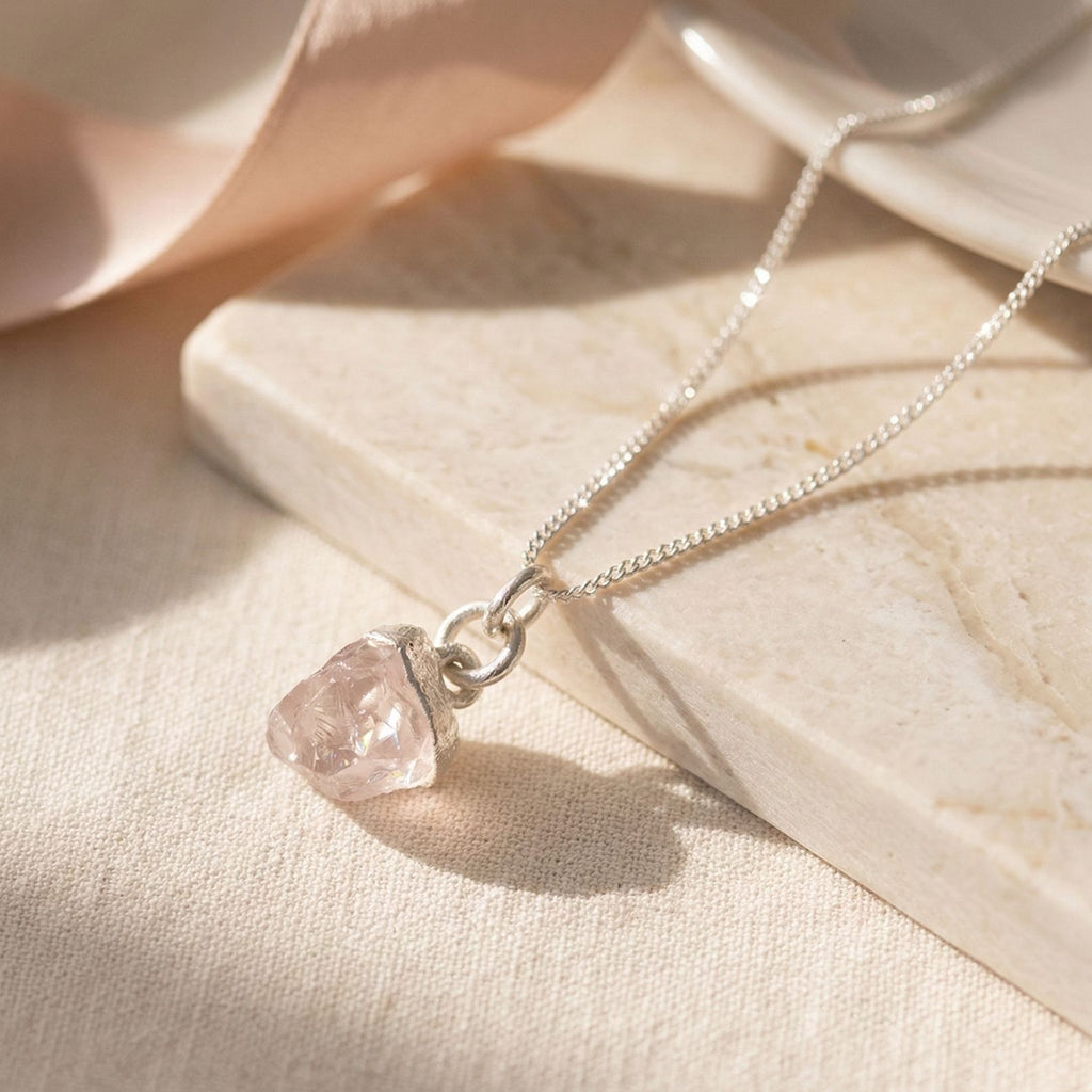 Raw Sterling Silver Necklace