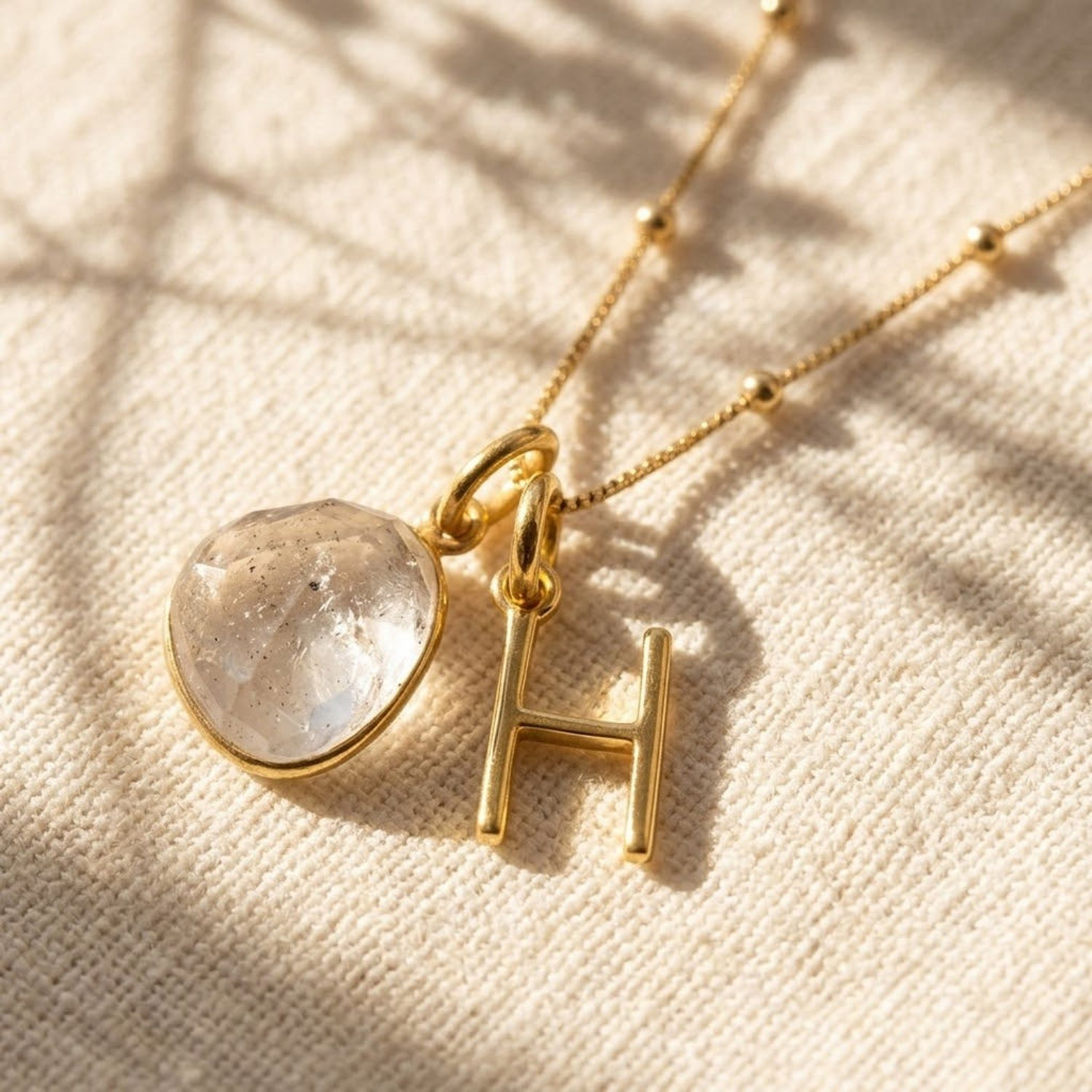 18ct Plated Initial Necklace