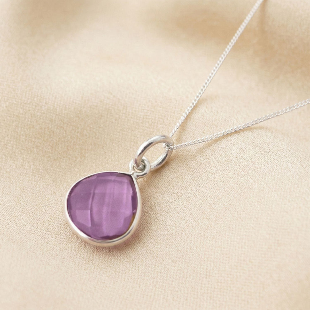 Alexandrite Colour Changing Sterling Silver June Birthstone Necklace