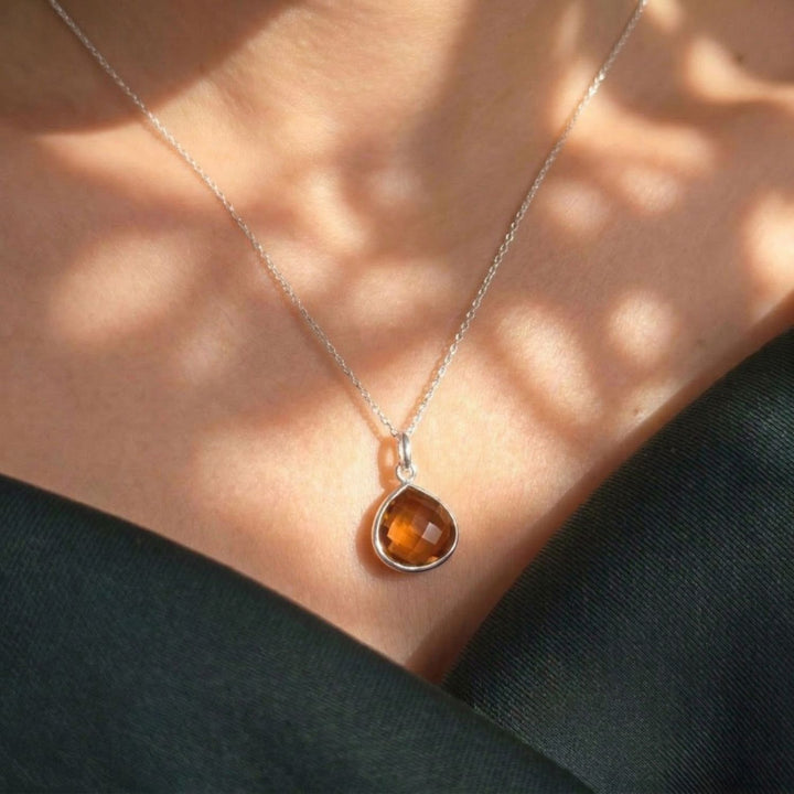 Alexandrite Colour Changing Sterling Silver June Birthstone Necklace