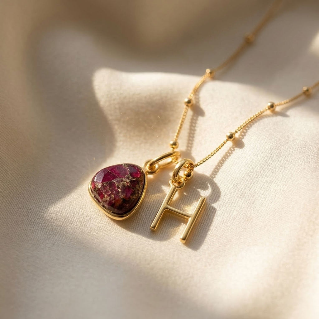 18ct Vermeil Plated Initial Necklace