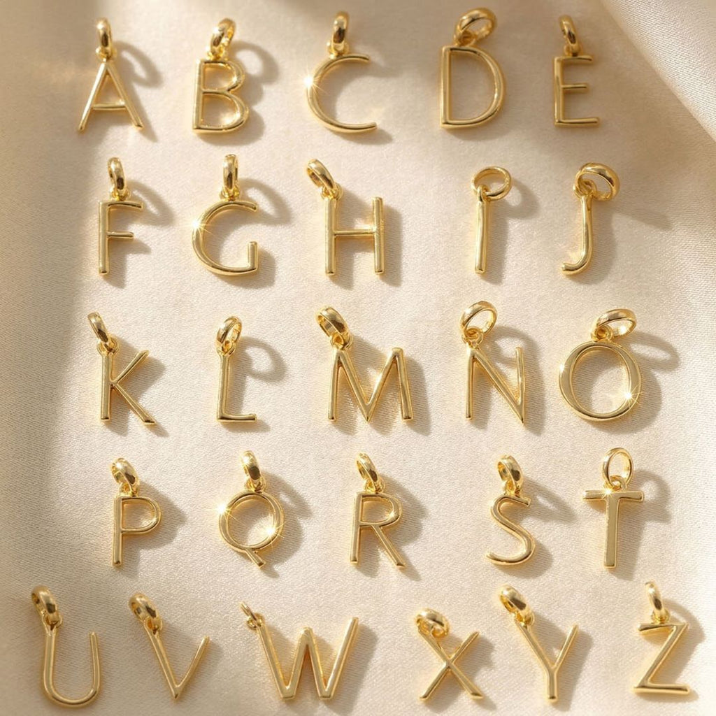 18ct Vermeil Initial Pendant