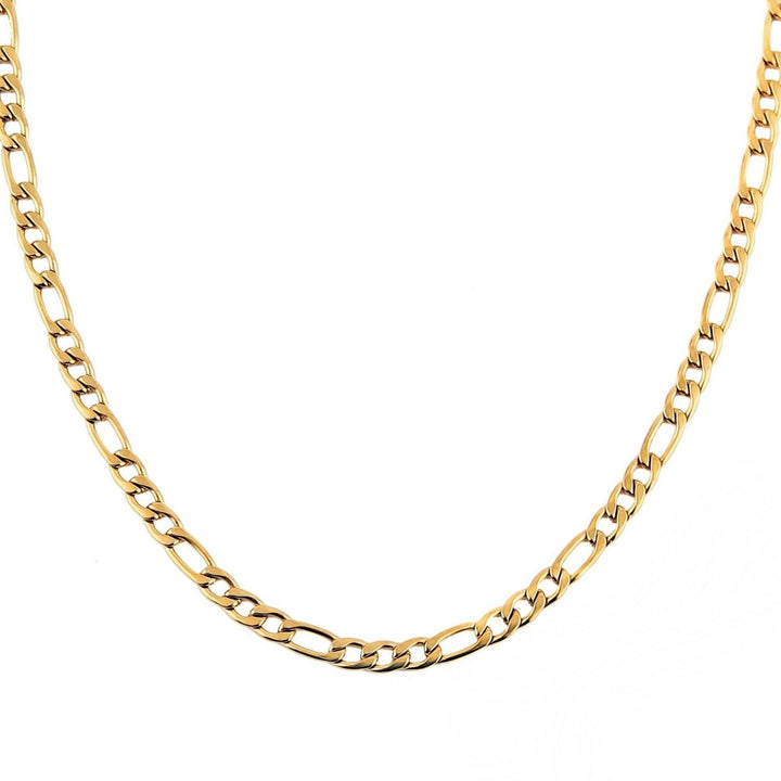 18ct Gold Plated Figaro Chain Necklace for Men