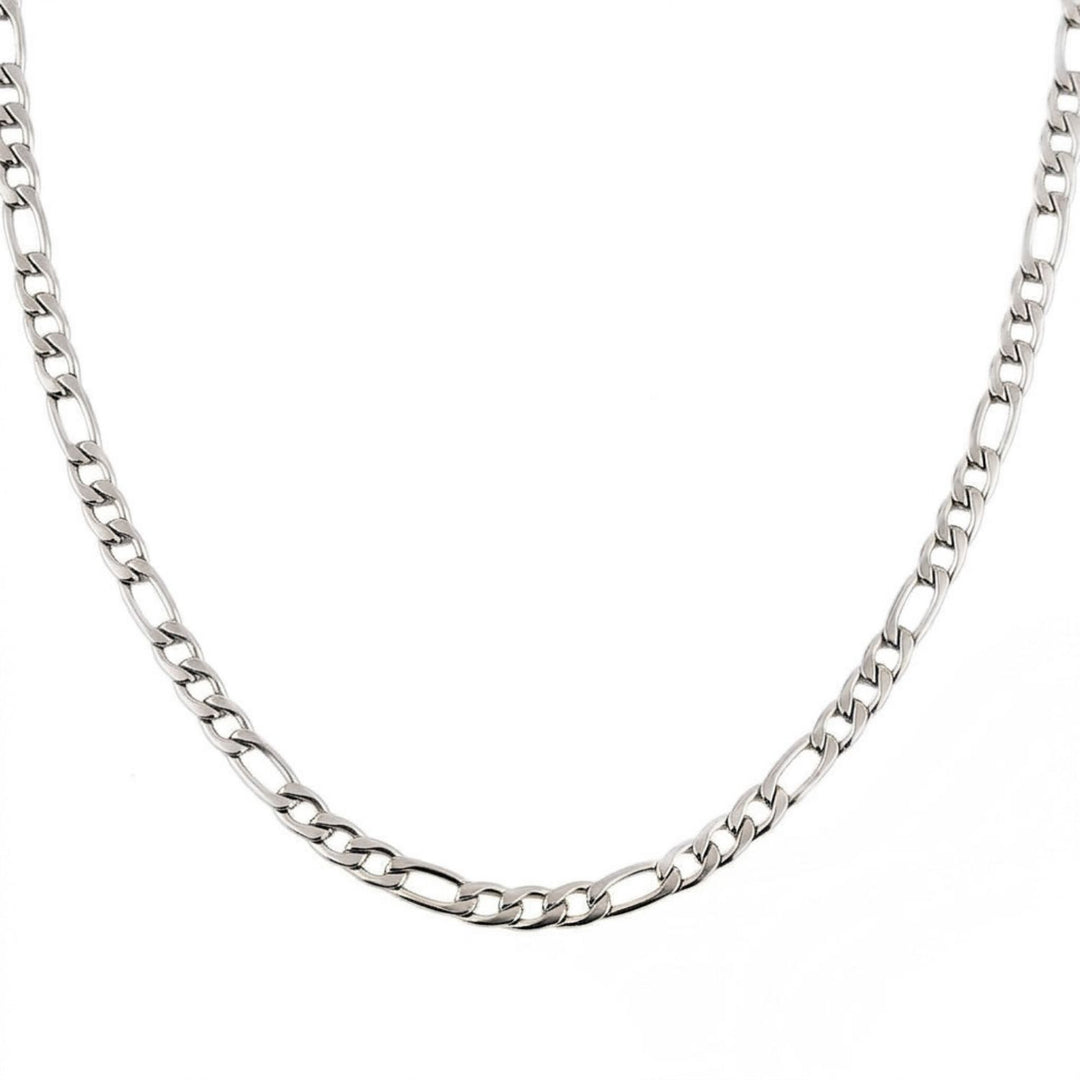 Silver Figaro Chain Necklace for Men