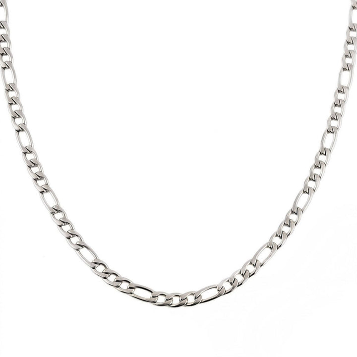 Silver Figaro Chain Necklace for Men