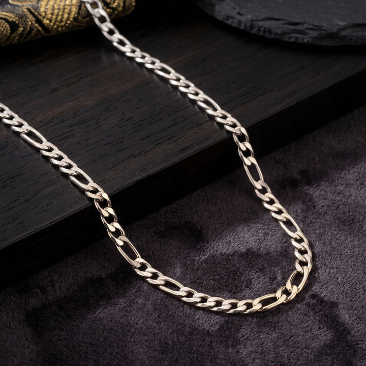 Silver Figaro Chain Necklace for Men