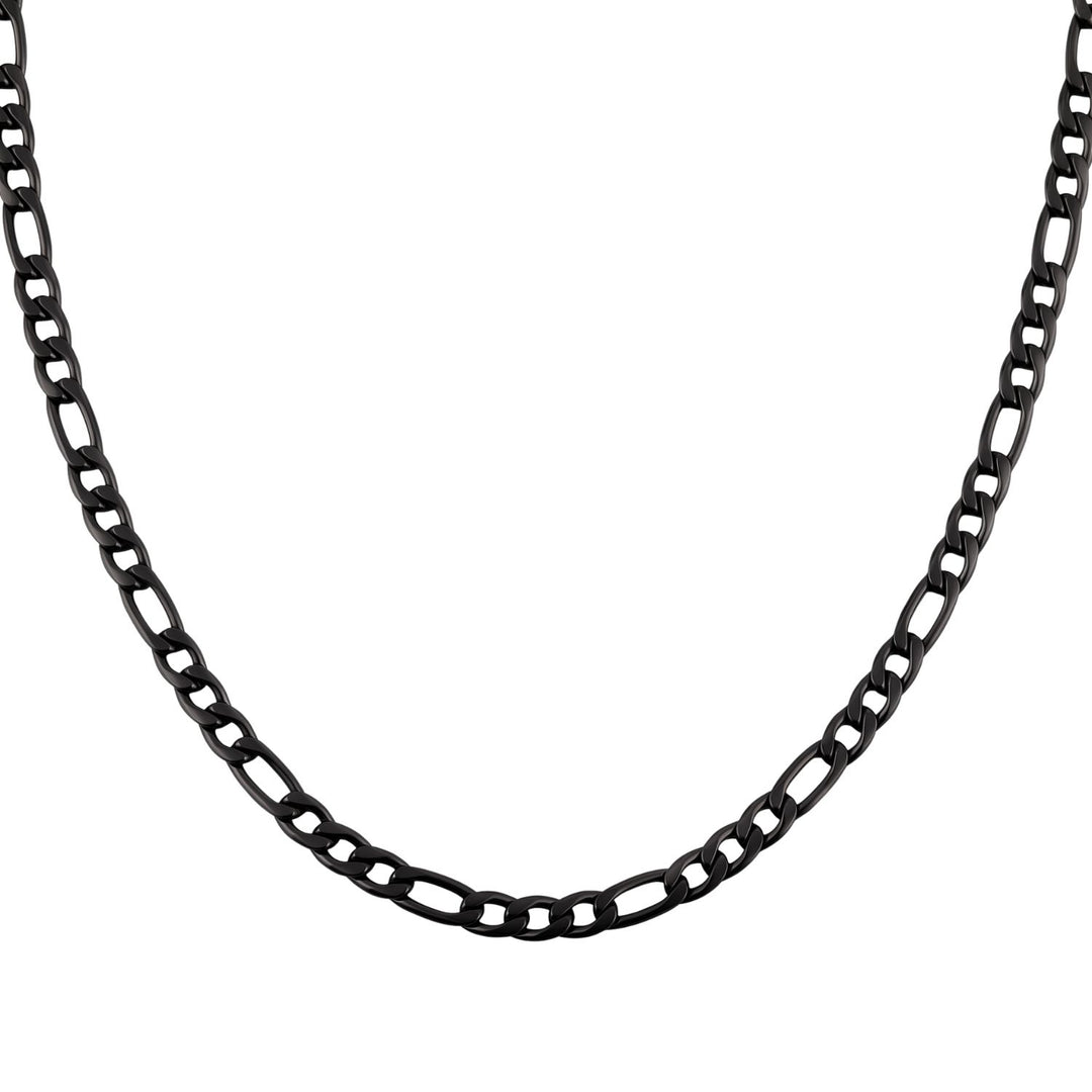 Black Figaro Chain Necklace For Men