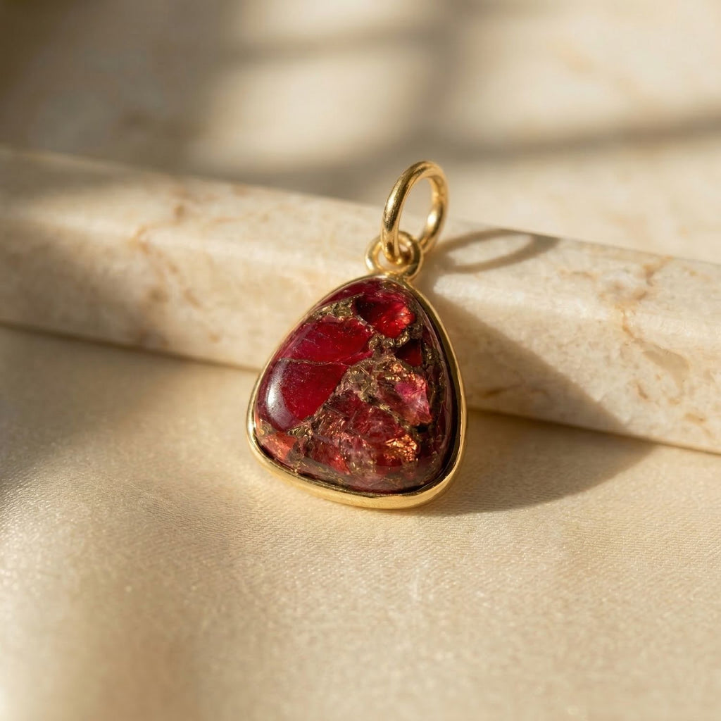 18ct Vermeil Bezel Pendant
