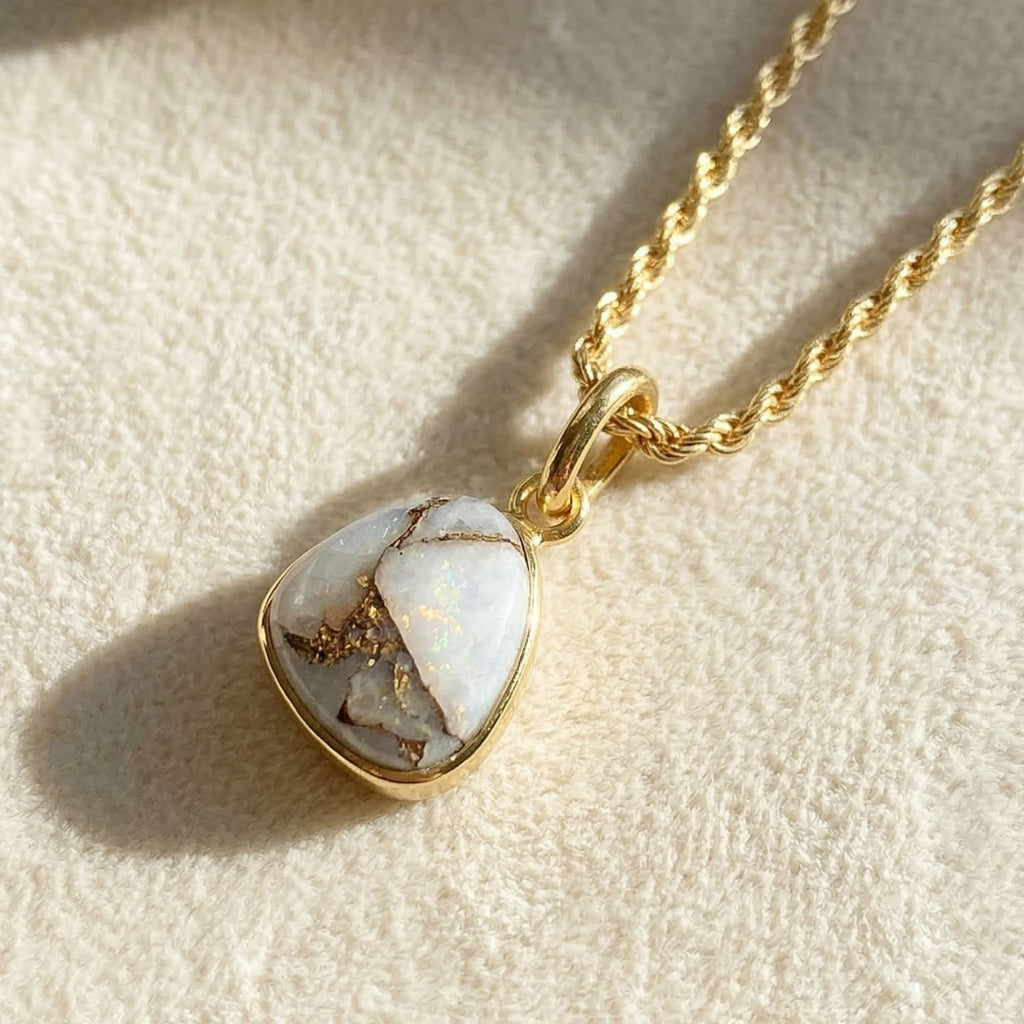 Statement Vermeil Plated Herkimer Diamond Crystal Rope Necklace