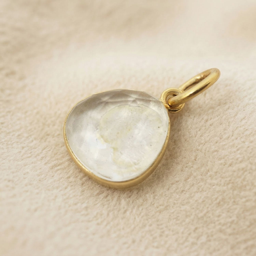 18ct Plated Bezel Pendant