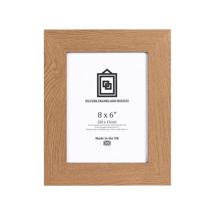 Oak, Walnut 8x6 Inch Photo Poster Frame