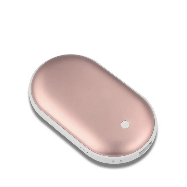 Winter Mini Hand Warmer with 2400mAh USB Rechargeable Power Pink