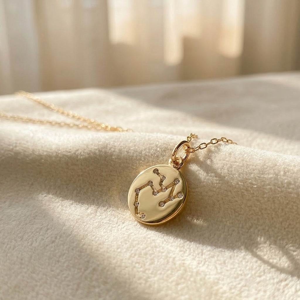 Sagittarius Plated Constellation Star Map Pendant Charm Necklace